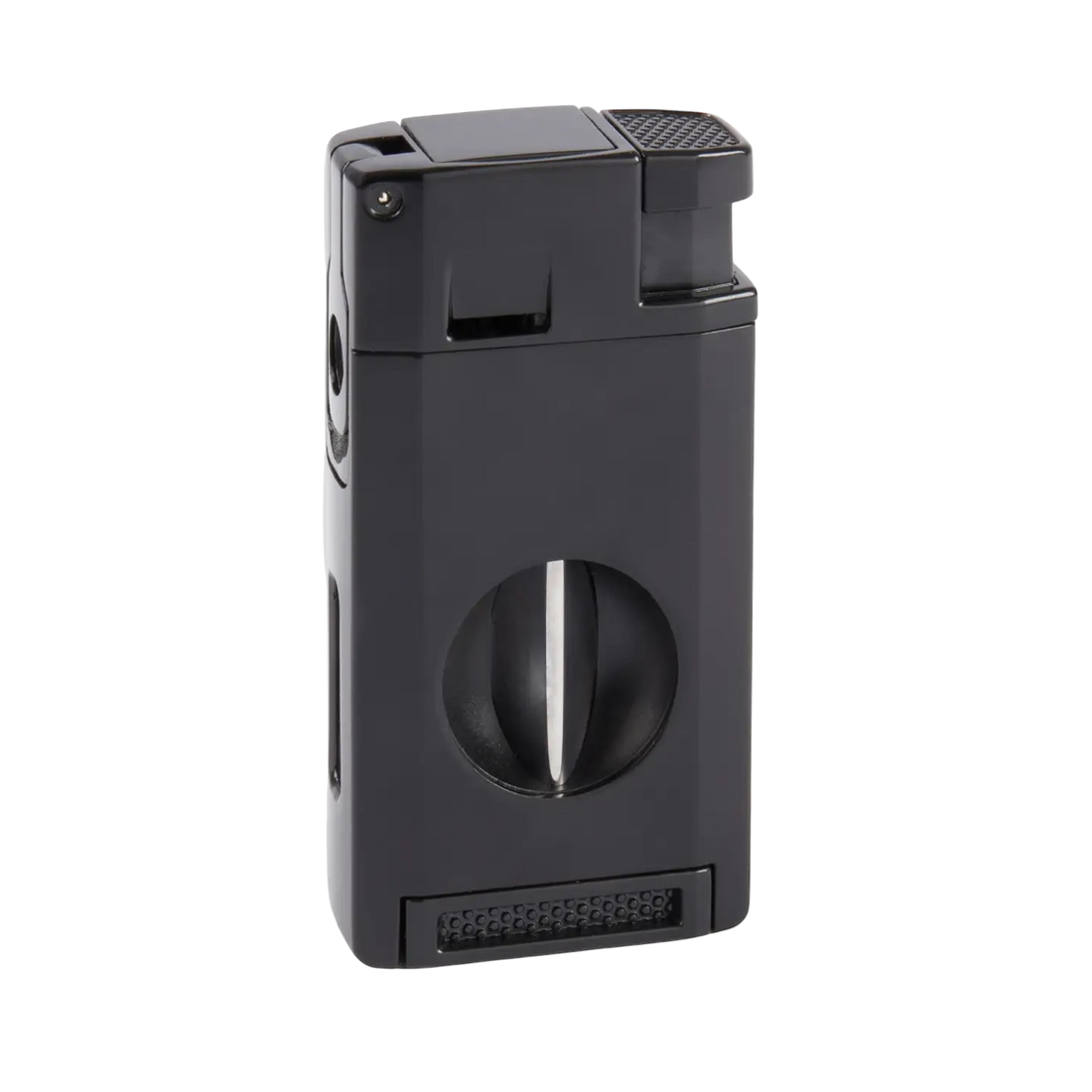 Black Multi-Tool Cigar Lighter with integrated cutting tools